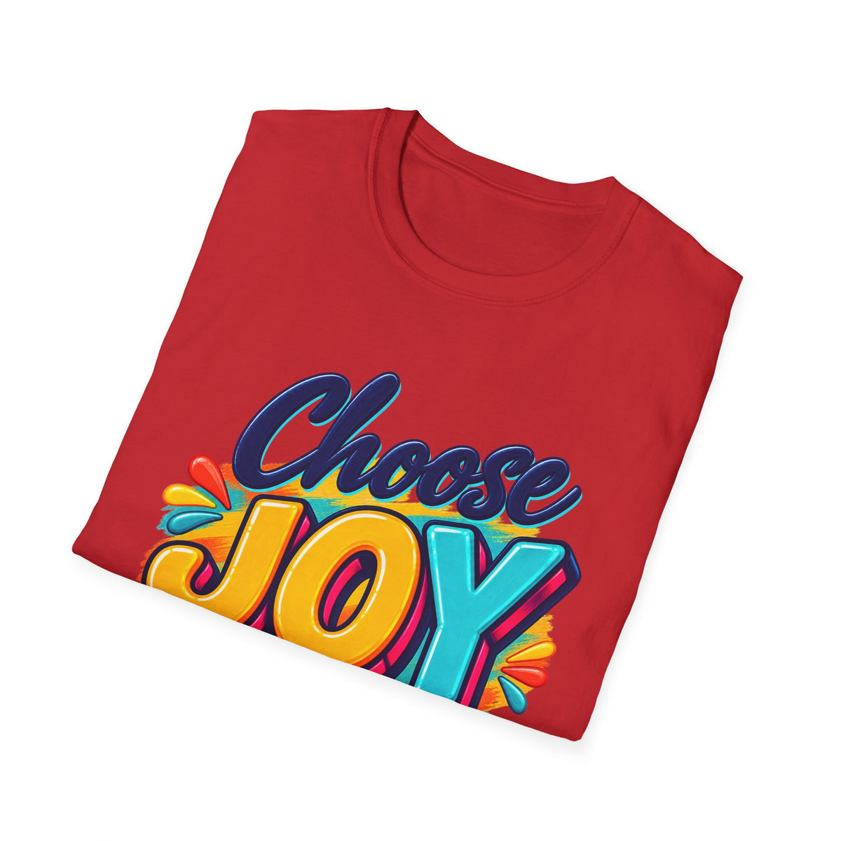 Choose Joy T‑Shirt — Colorful Nehemiah 8:10 Christian Tee