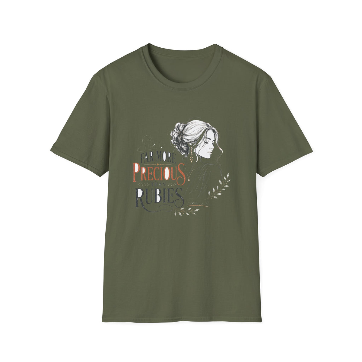 Precious as Rubies T-Shirt — She Is Far More Precious Faith Christian Tee
