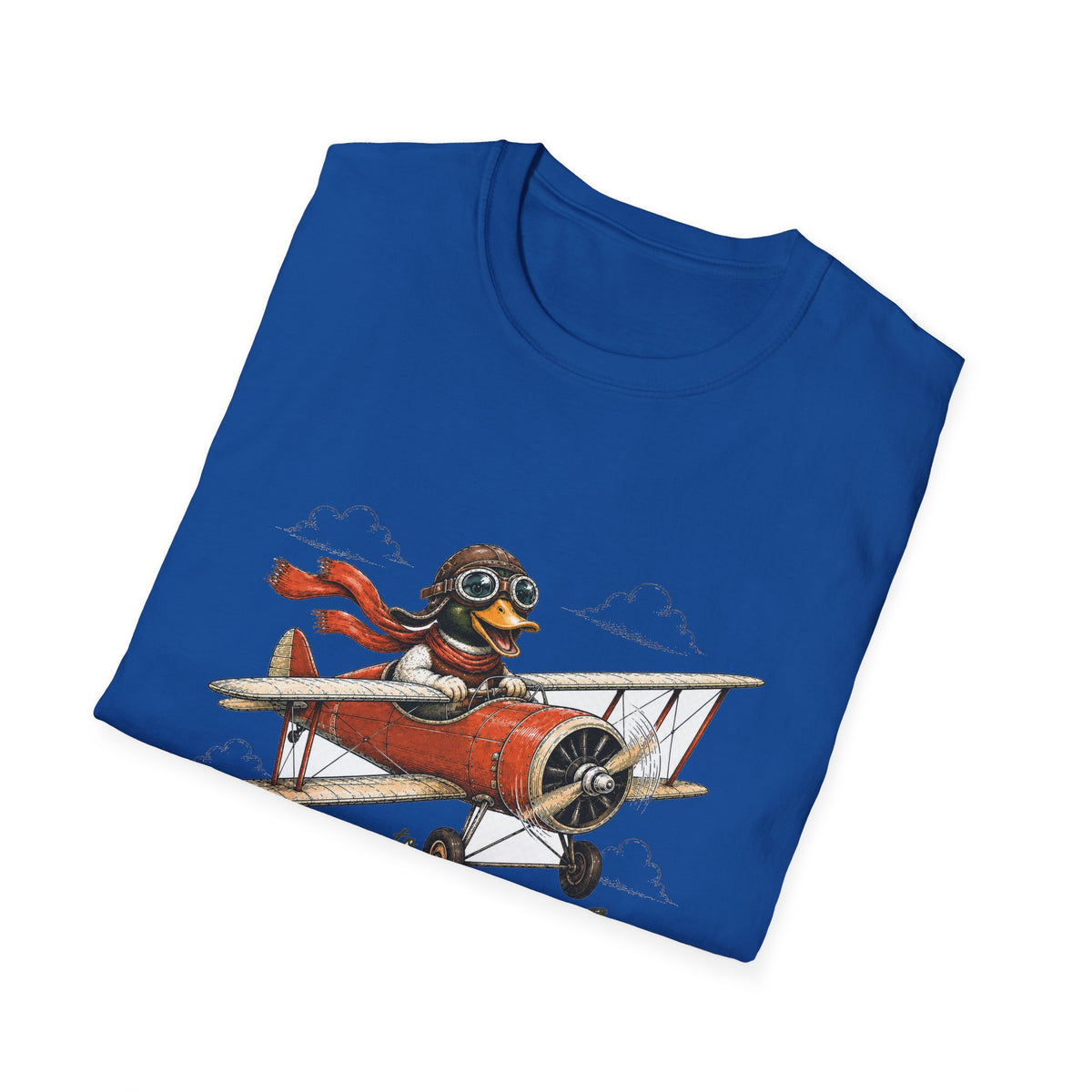 Duck Church bound Aviator T-Shirt — 'I’m Going to Church' Retro Plane Design
