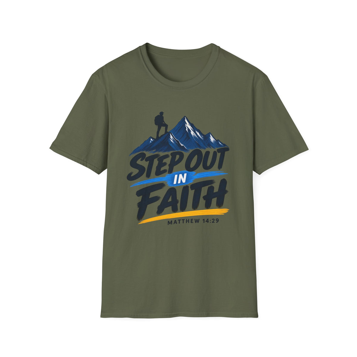 Step Out in Faith Christian T-Shirt – Matthew 14:29