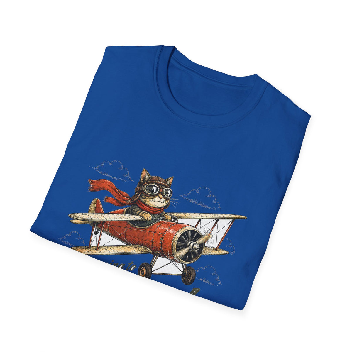 Cat Pilot Plane T-Shirt – I'm Going to Church Graphic Tee