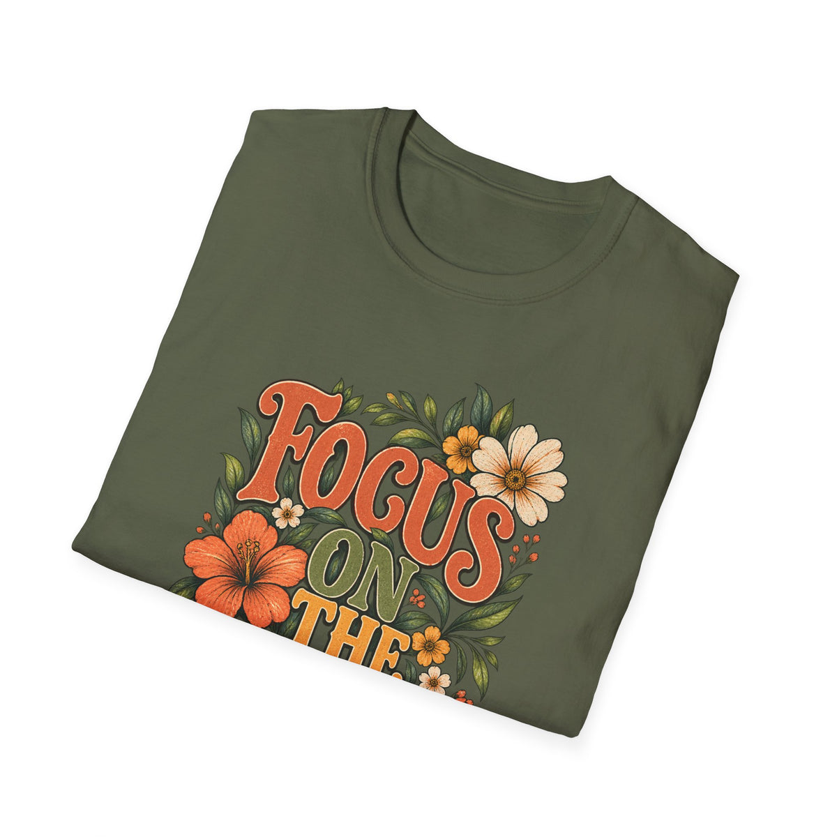 Focus on the Lord Floral Christian T-Shirt