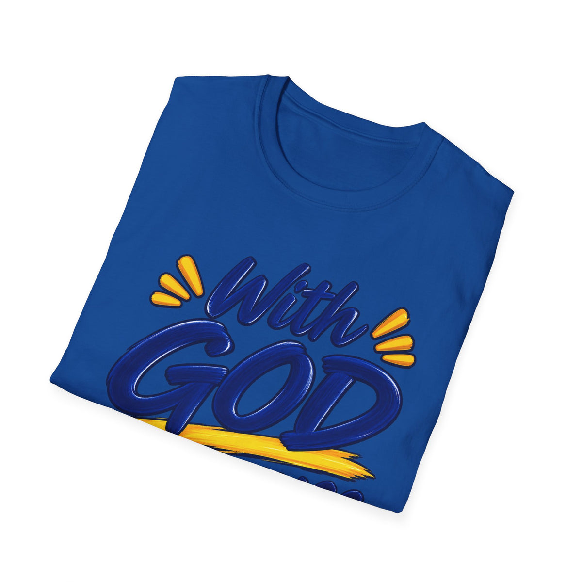 With God All Things Are Possible Christian T-Shirt – Matthew 19:26