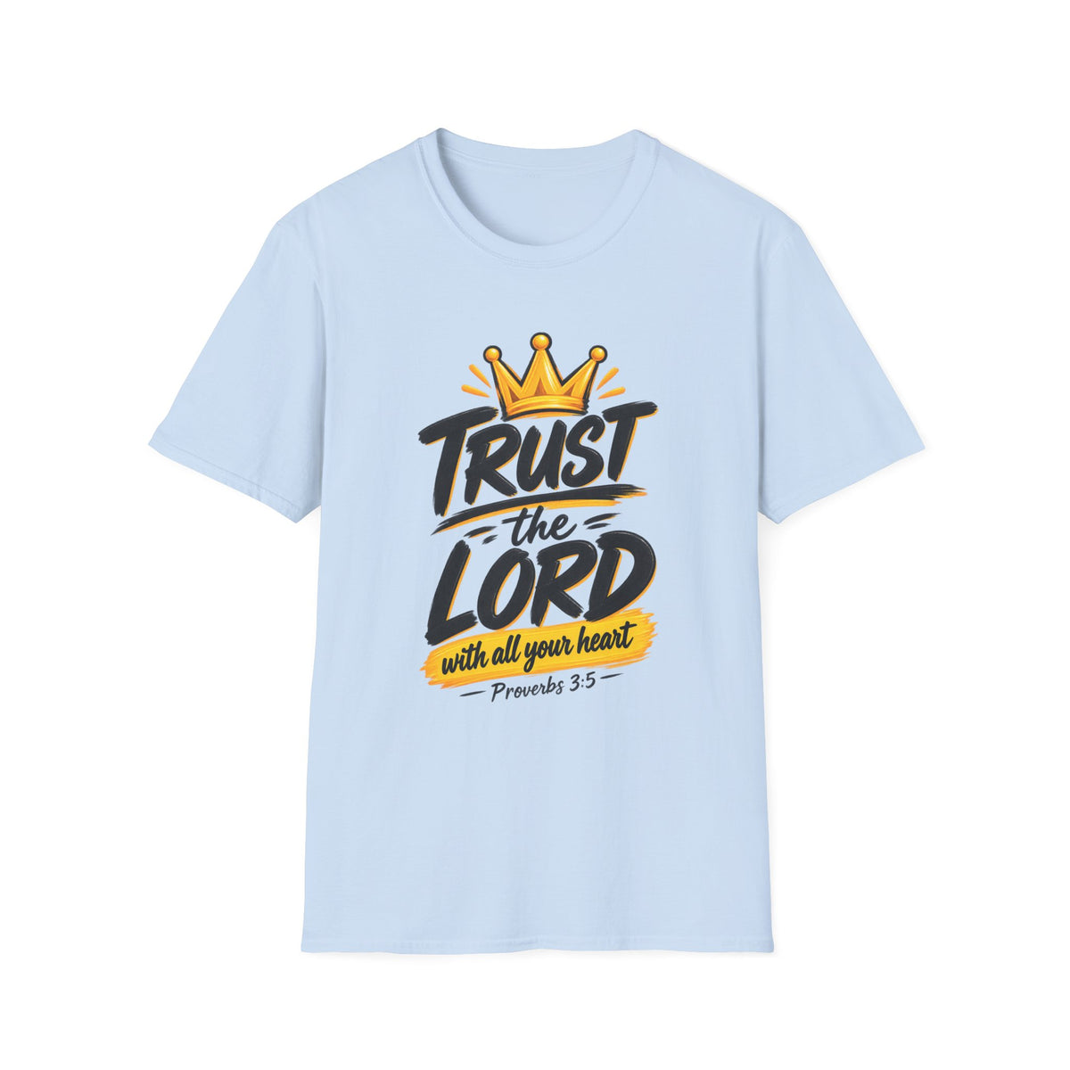 Trust the Lord T-Shirt – Christian Faith Tee (Proverbs 3:5)