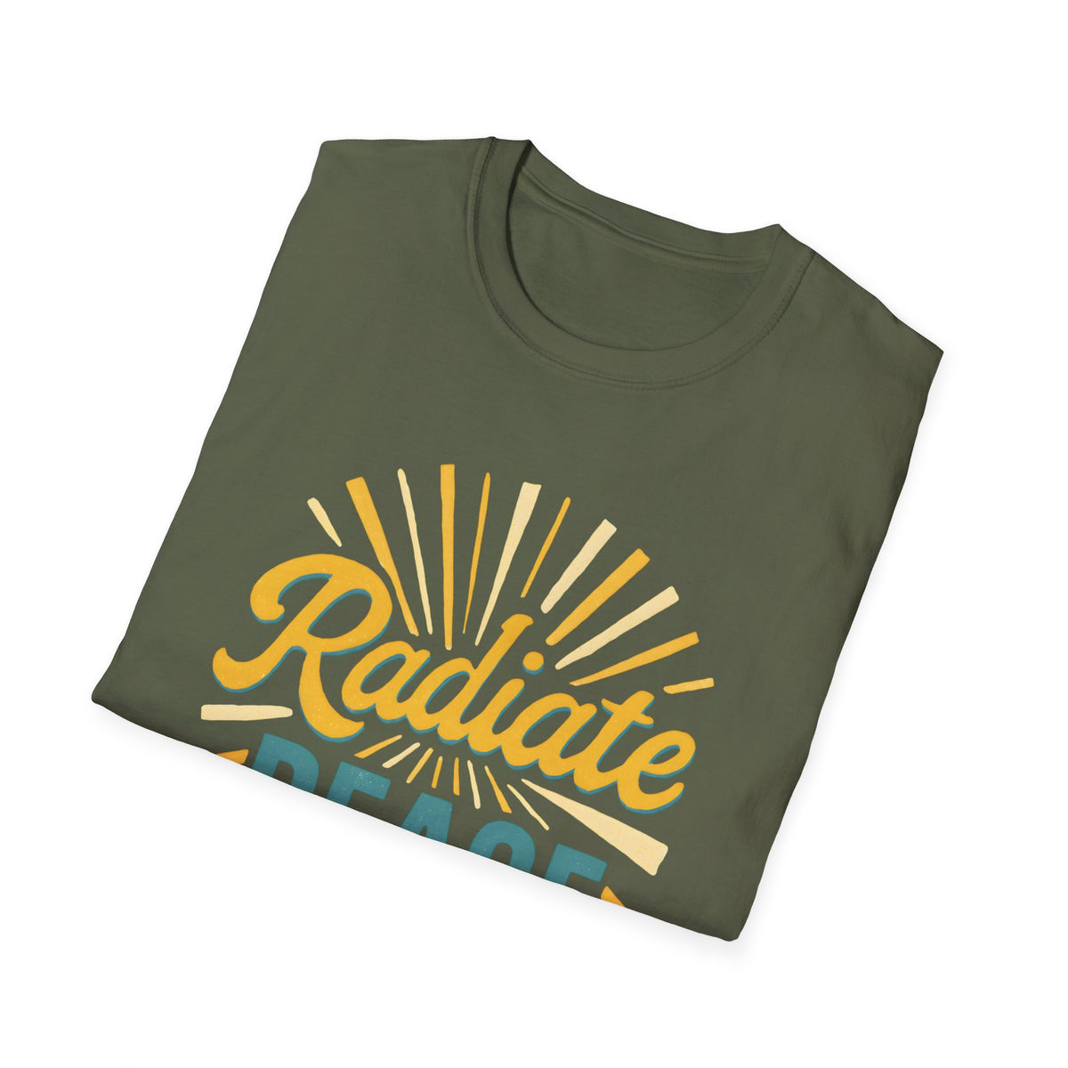 Radiate Peace T-Shirt — Sunshine Graphic Tee for Mindful Living
