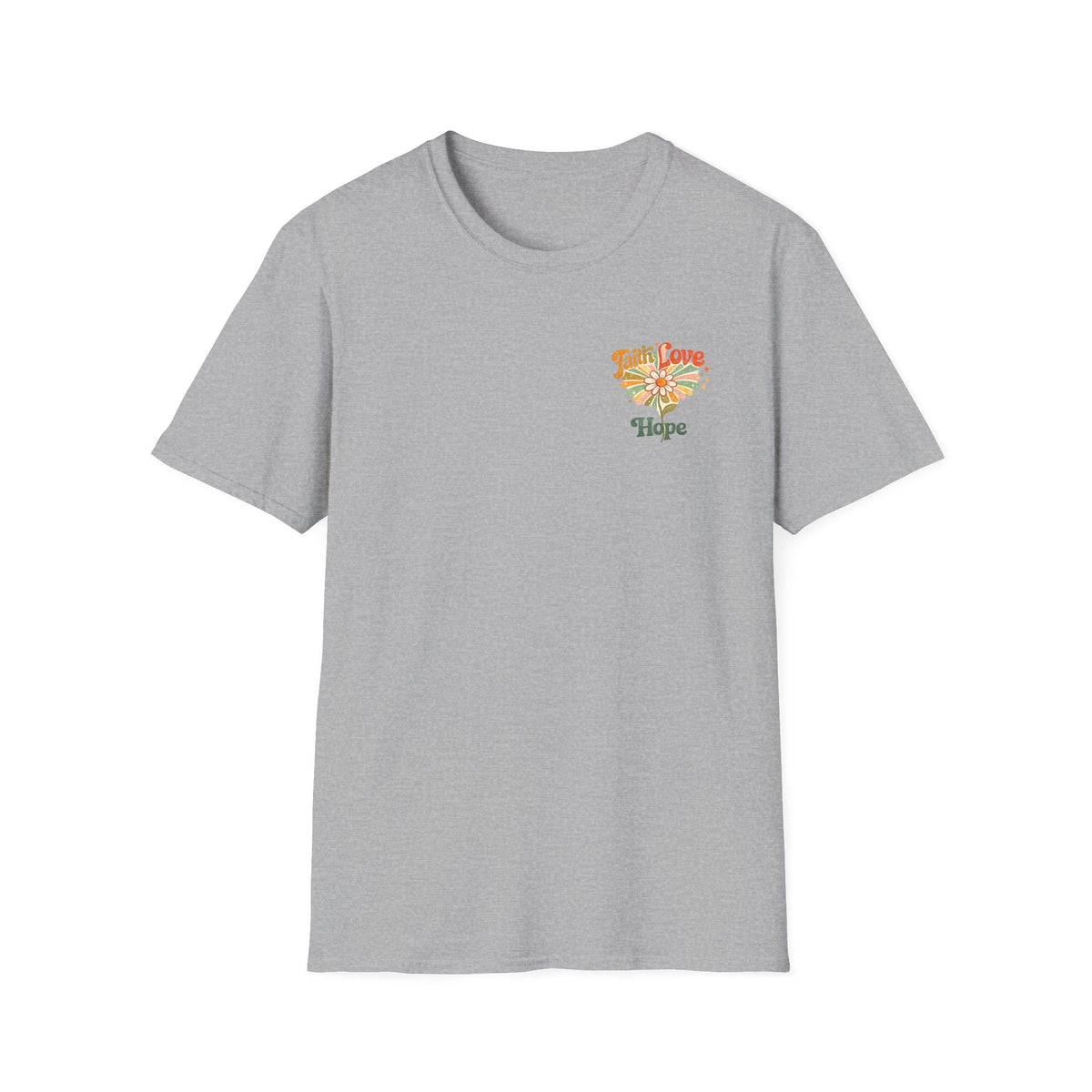 Hope Floral T-Shirt — Small Chest Flower Graphic Tee