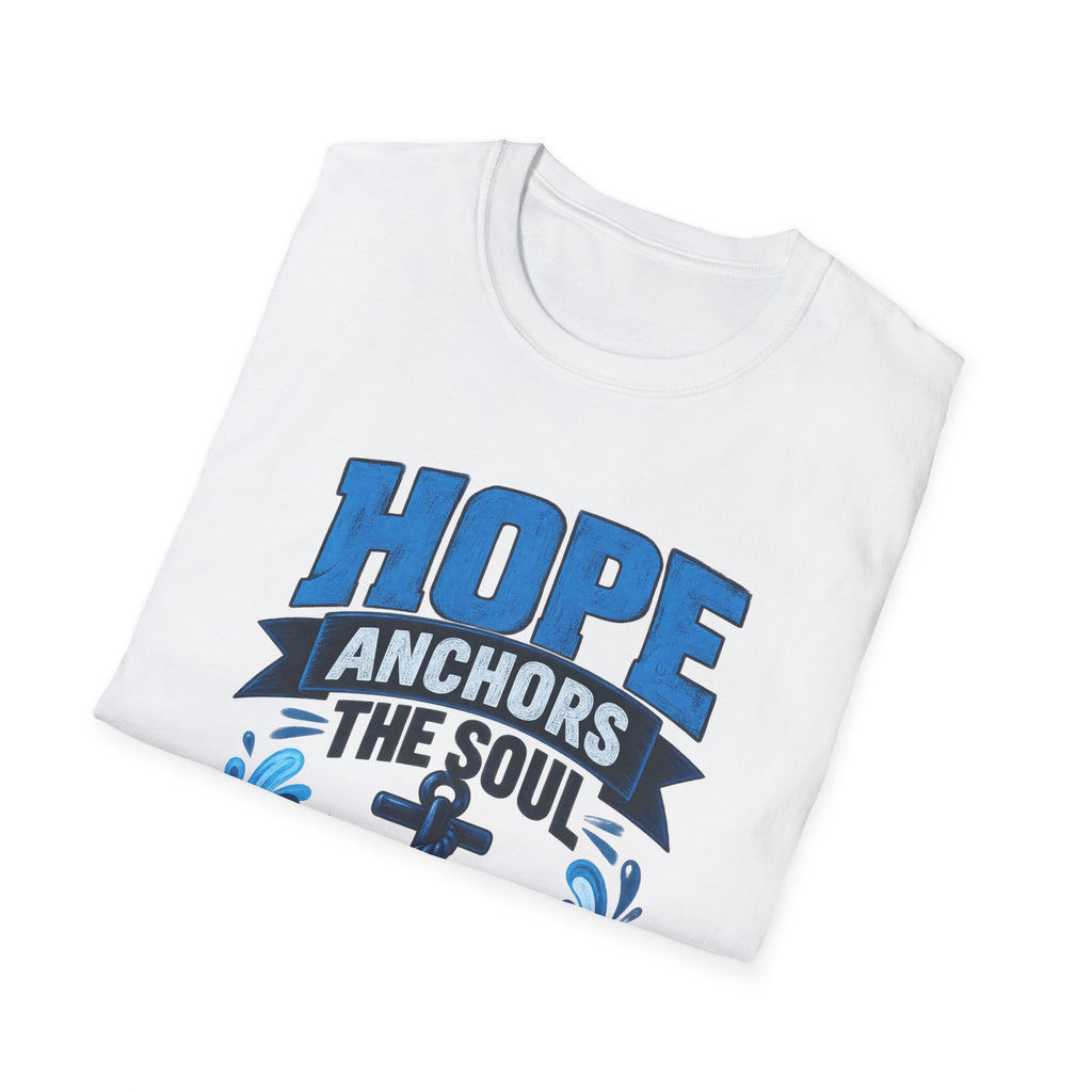 Hope Anchors the Soul T-Shirt — Christian Anchor Tee (Hebrews 6:19)