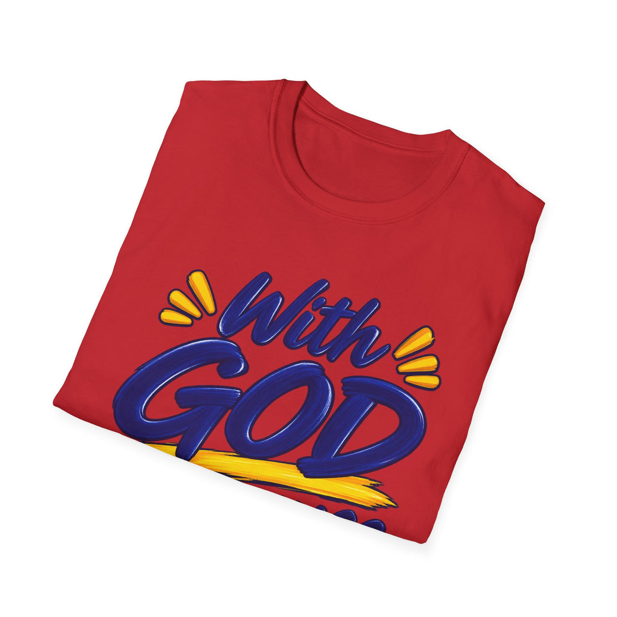 With God All Things Are Possible Christian T-Shirt – Matthew 19:26