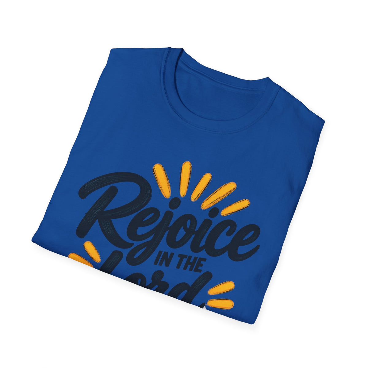 Rejoice in the Lord Always T-Shirt — Philippians 4:4 Christian Faith Tee