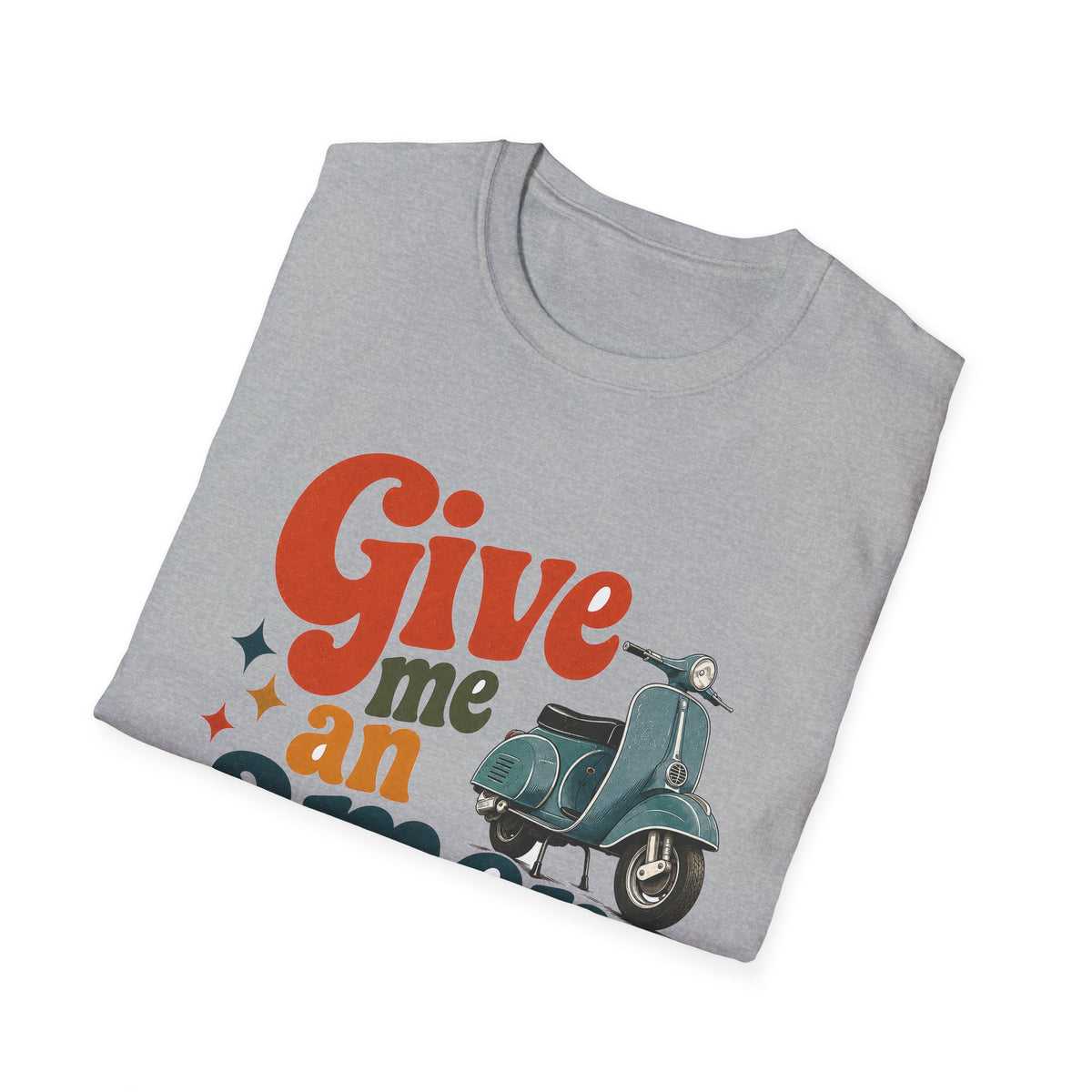 Give Me an Amen Graphic Scooter T-Shirt – Faith-Inspired Christian Retro Design
