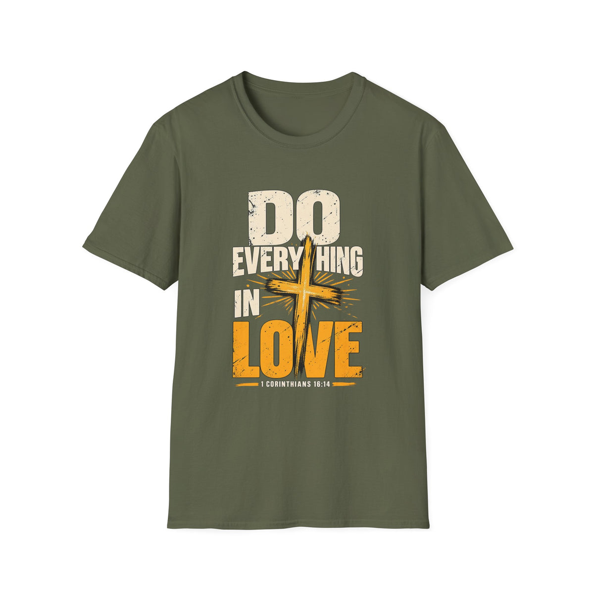 Do Everything in Love T-Shirt — Christian Cross Faith Tee