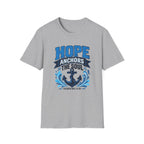 Hope Anchors the Soul T-Shirt — Christian Anchor Tee (Hebrews 6:19)