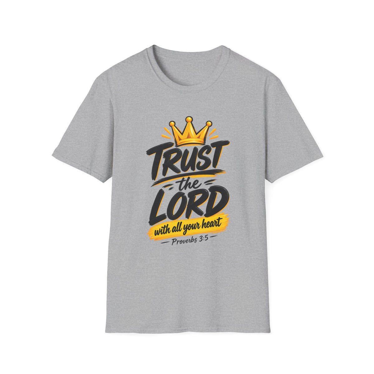 Trust the Lord T-Shirt – Christian Faith Tee (Proverbs 3:5)