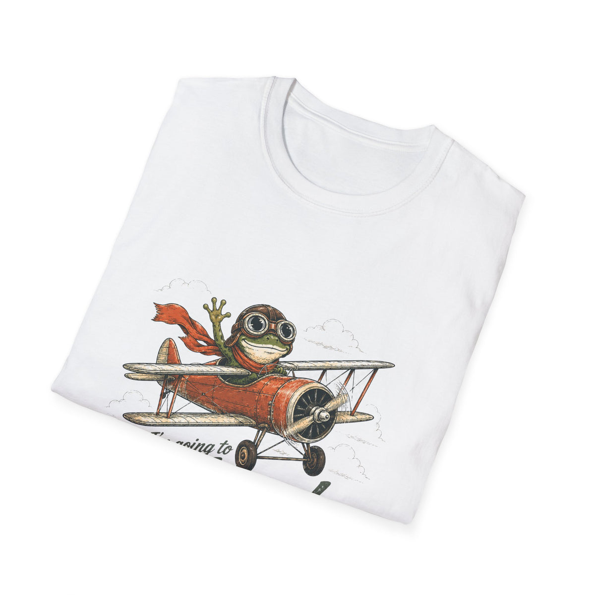 Copy of Copy of I'm Going to Church T-Shirt — Vintage Pilot Bull Dog Graphic Tee