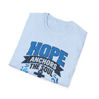 Hope Anchors the Soul T-Shirt — Christian Anchor Tee (Hebrews 6:19)