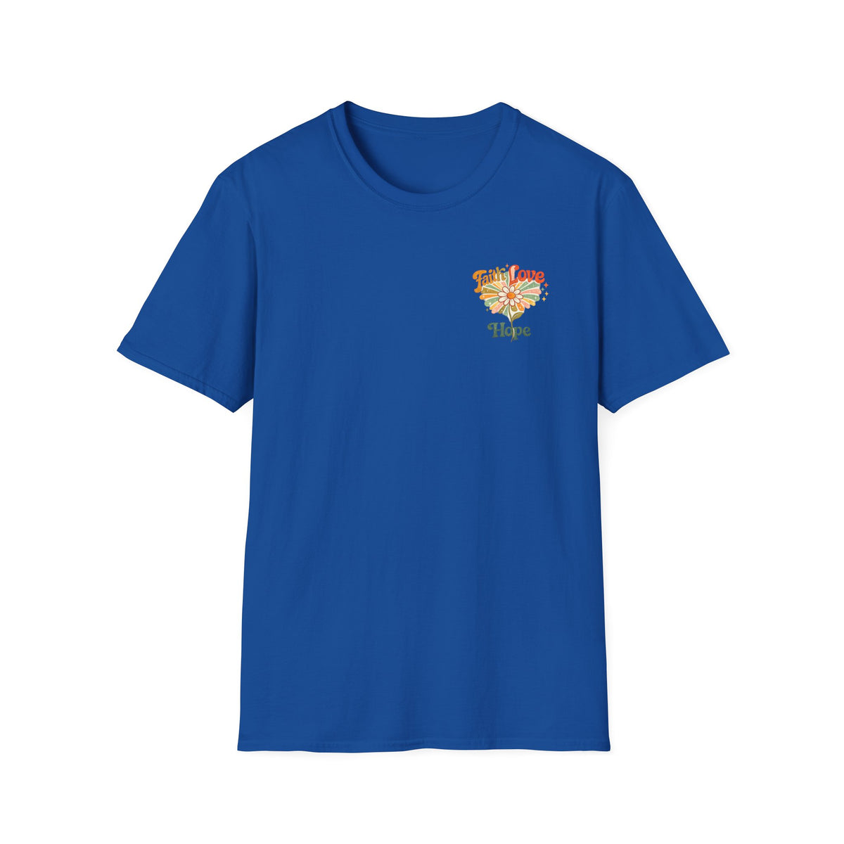 Hope Floral T-Shirt — Small Chest Flower Graphic Tee