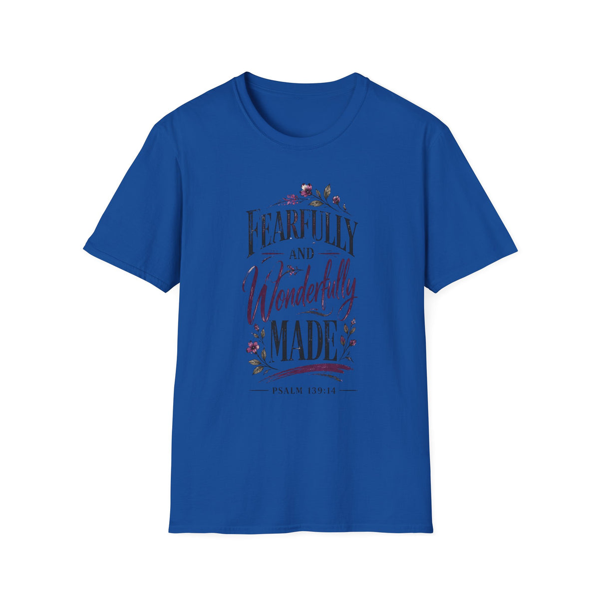 Fearfully and Wonderfully Made Inspirational Bible Verse T-Shirt