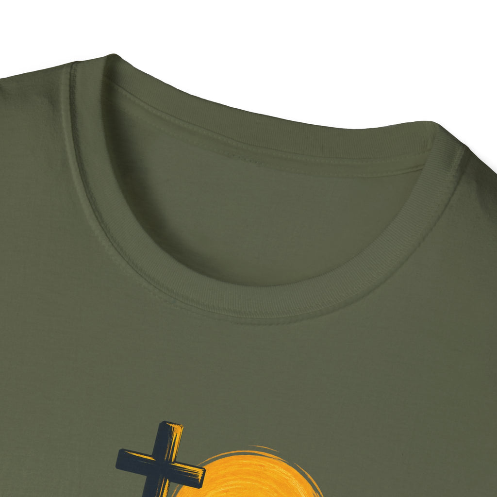 Forever With Jesus T-Shirt — Christian Faith Mountain Cross Tee (John 14:3)