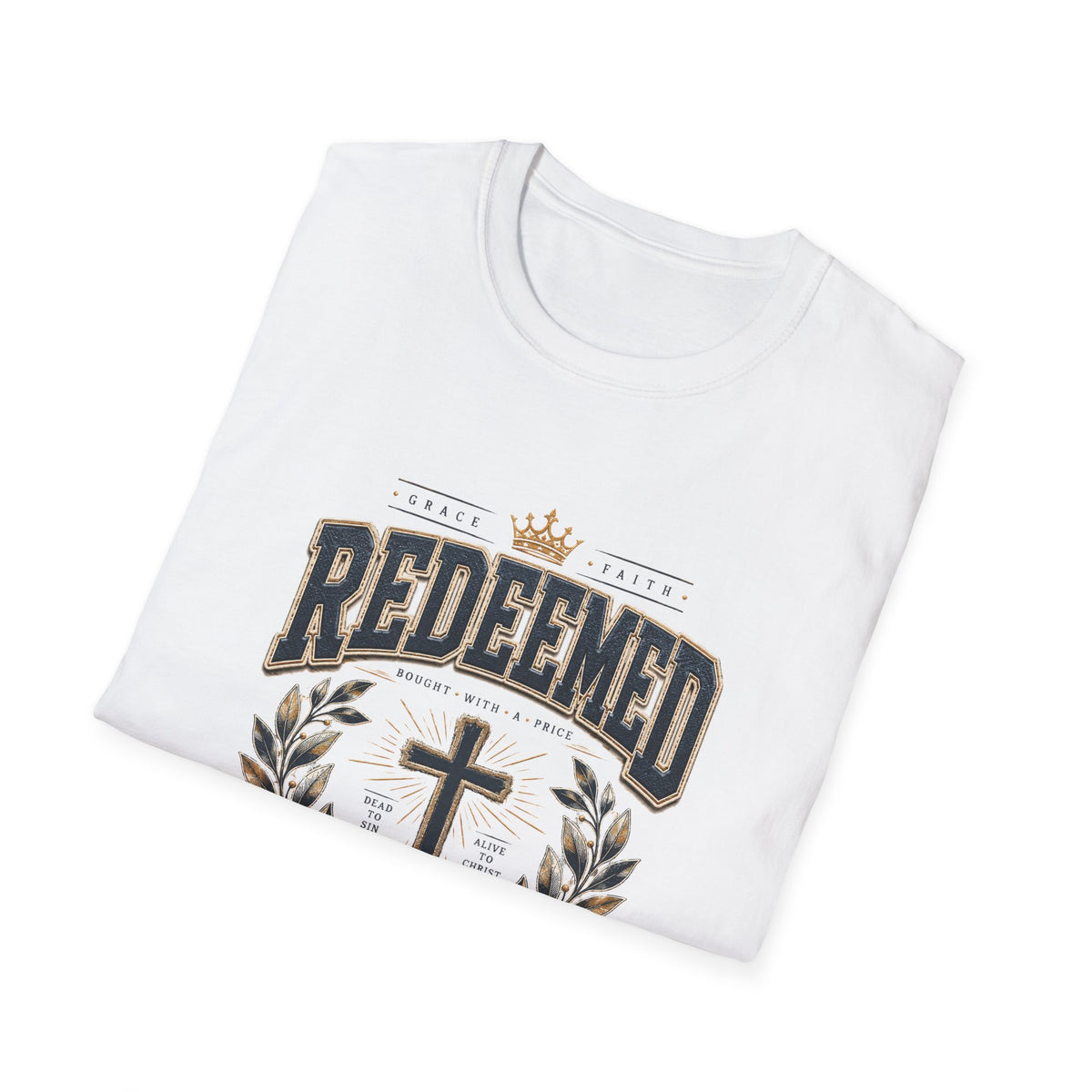 Redeemed Christian T-Shirt — Cross & Laurel Faith Tee