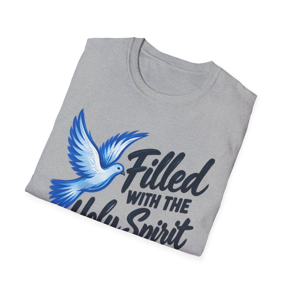 Filled With the Holy Spirit T-Shirt — Christian Dove Scripture Tee (Acts 1:8)
