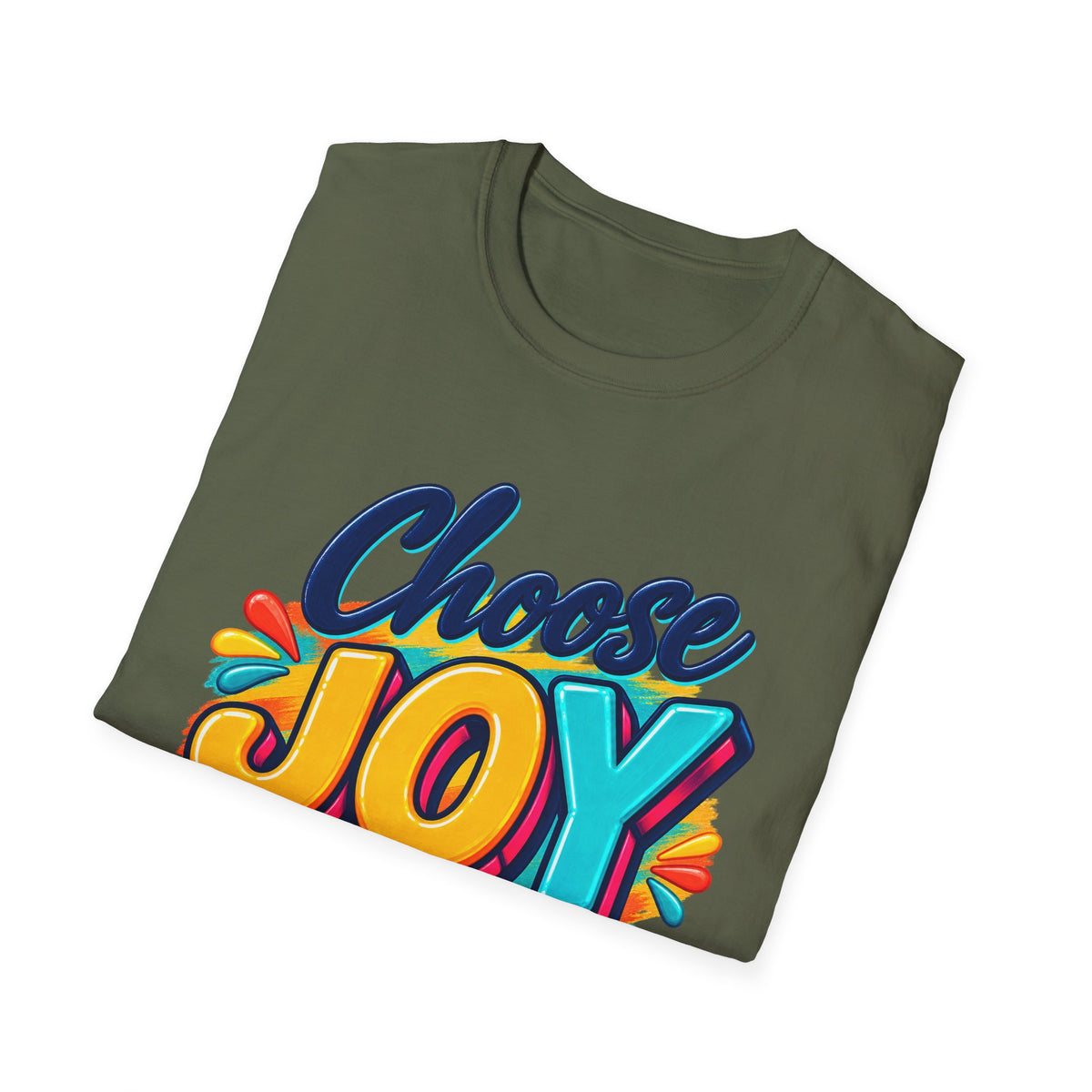 Choose Joy T‑Shirt — Colorful Nehemiah 8:10 Christian Tee