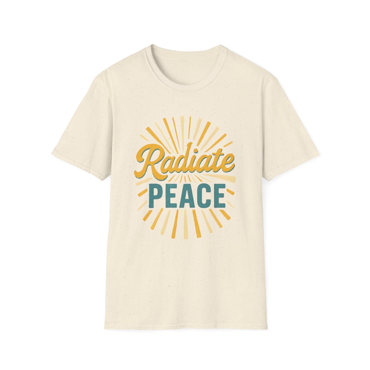 Radiate Peace T-Shirt — Sunshine Graphic Tee for Mindful Living