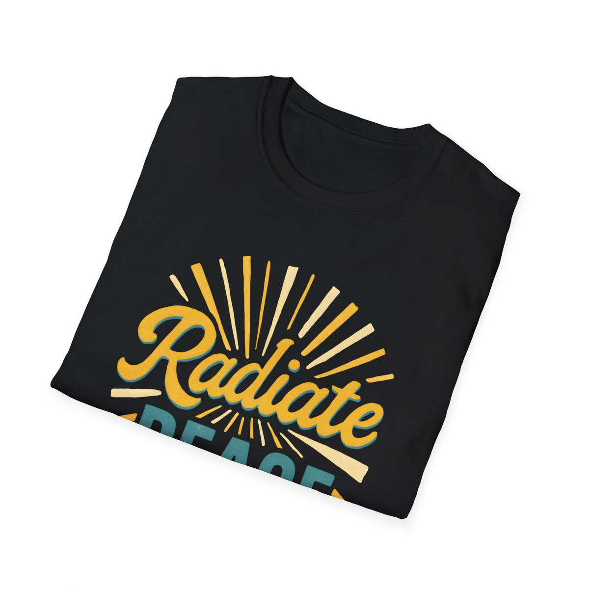 Radiate Peace T-Shirt — Sunshine Graphic Tee for Mindful Living