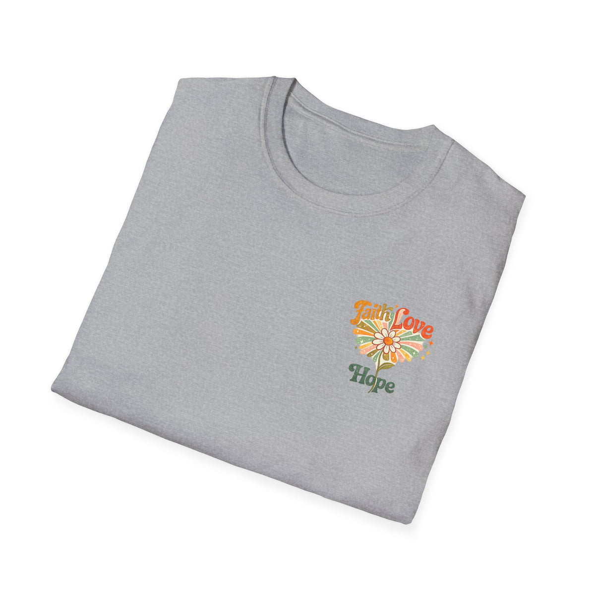 Hope Floral T-Shirt — Small Chest Flower Graphic Tee