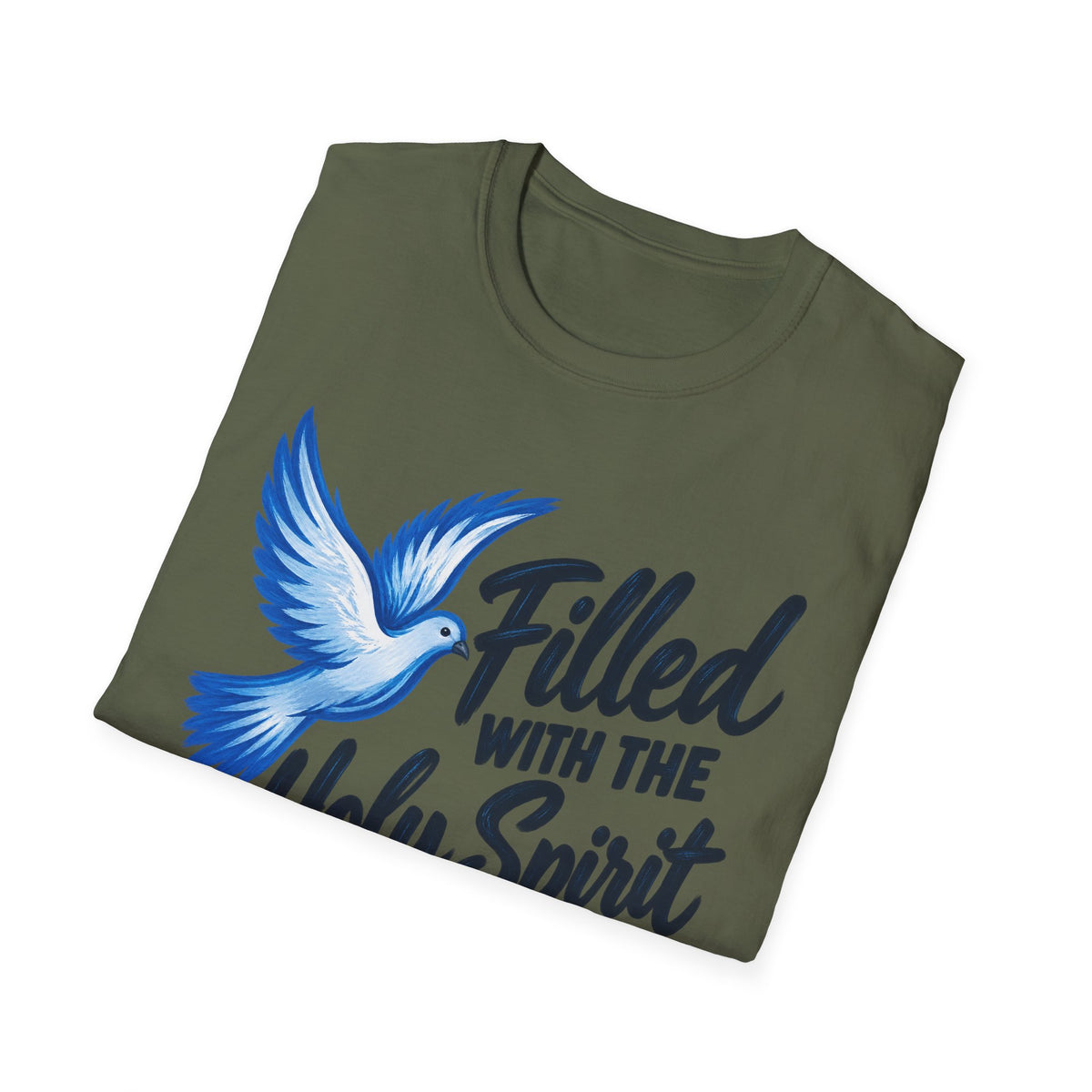 Filled With the Holy Spirit T-Shirt — Christian Dove Scripture Tee (Acts 1:8)