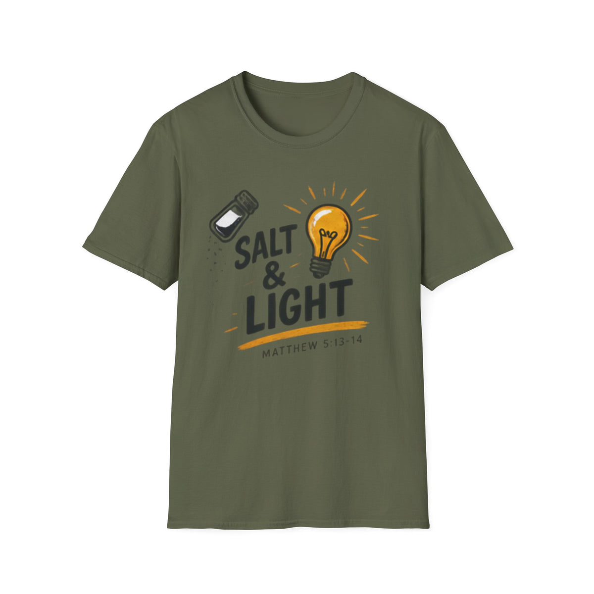 Salt & Light T-Shirt — Matthew 5:13-14 Christian Tee
