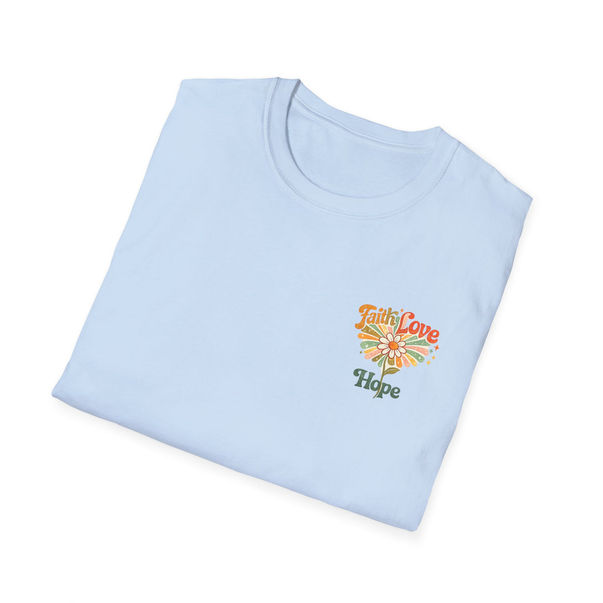 Hope Floral T-Shirt — Small Chest Flower Graphic Tee