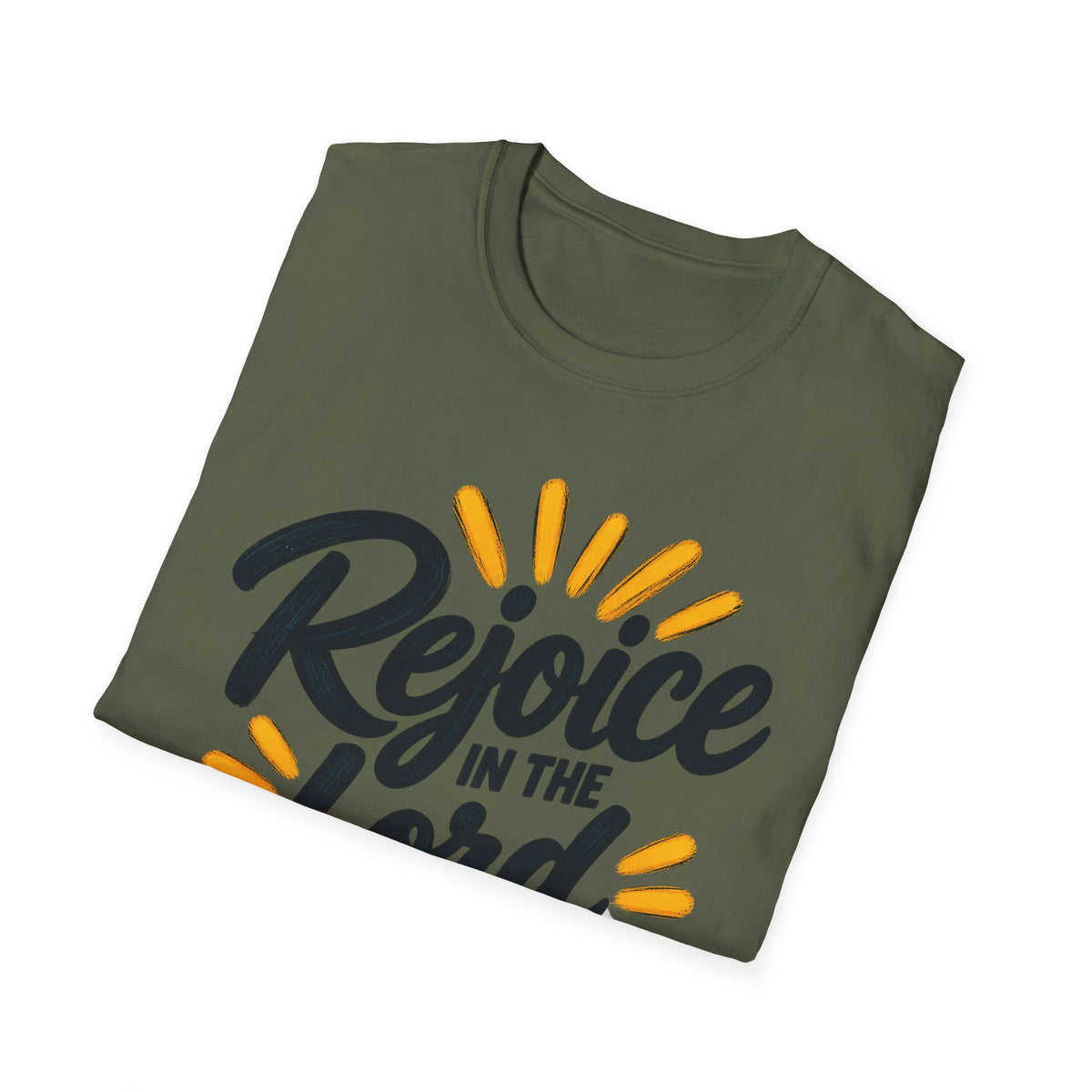 Rejoice in the Lord Always T-Shirt — Philippians 4:4 Christian Faith Tee