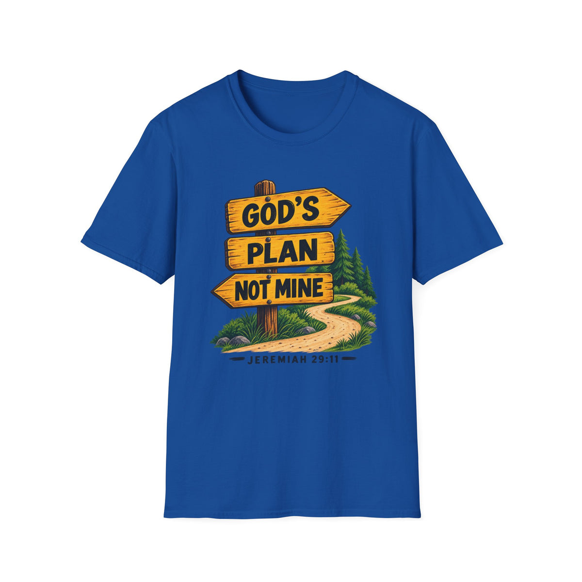 God's Plan Not Mine T-Shirt – Jeremiah 29:11 Christian Faith Tee