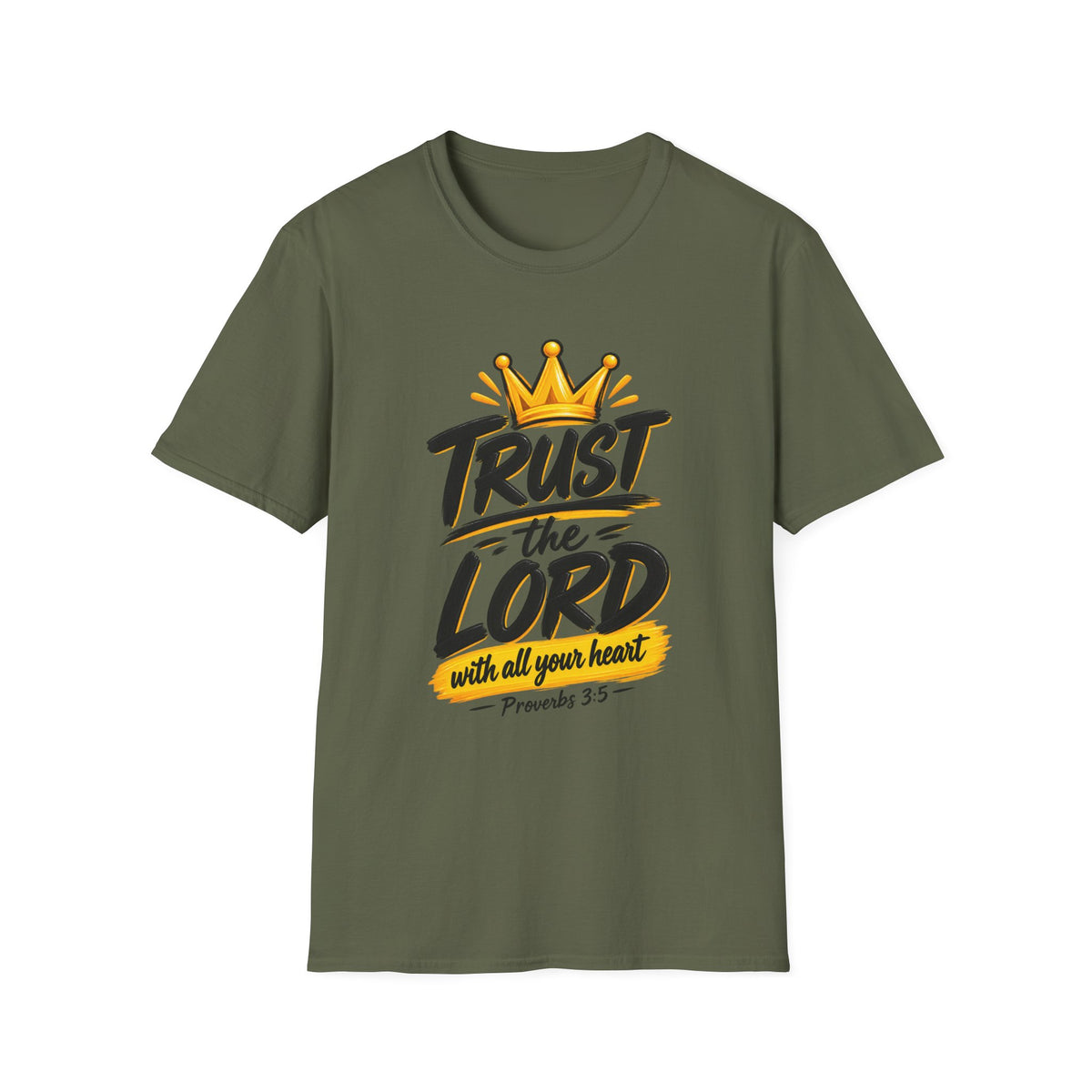 Trust the Lord T-Shirt – Christian Faith Tee (Proverbs 3:5)