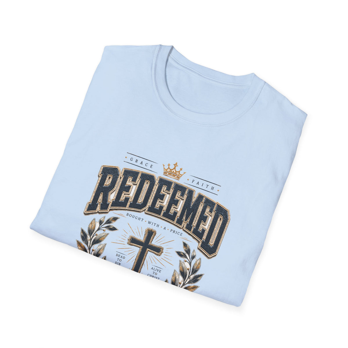 Redeemed Christian T-Shirt — Cross & Laurel Faith Tee