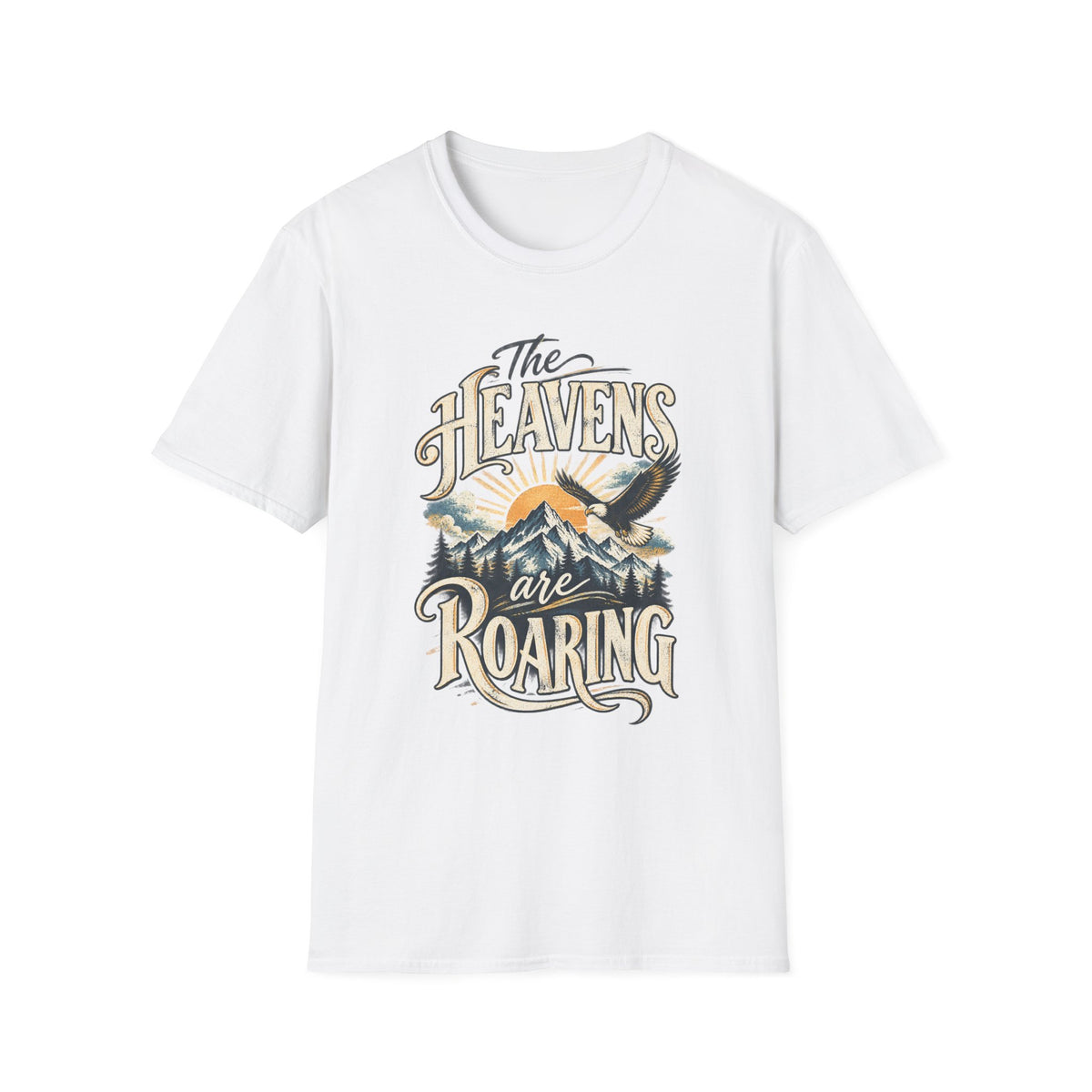 The Heavens Are Roaring Mountain Christian T-Shirt