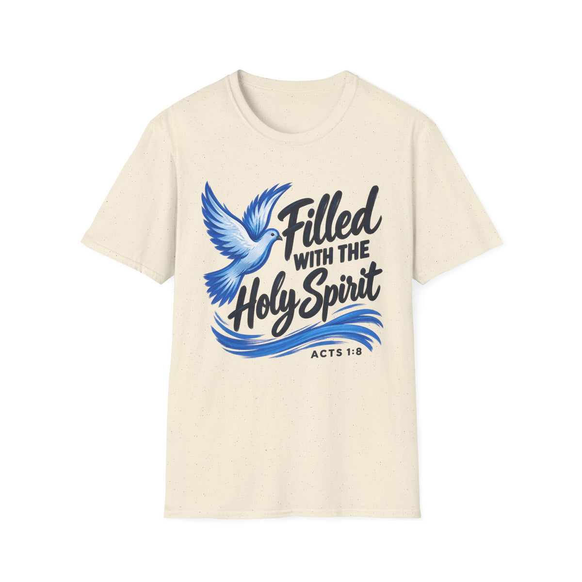 Filled With the Holy Spirit T-Shirt — Christian Dove Scripture Tee (Acts 1:8)