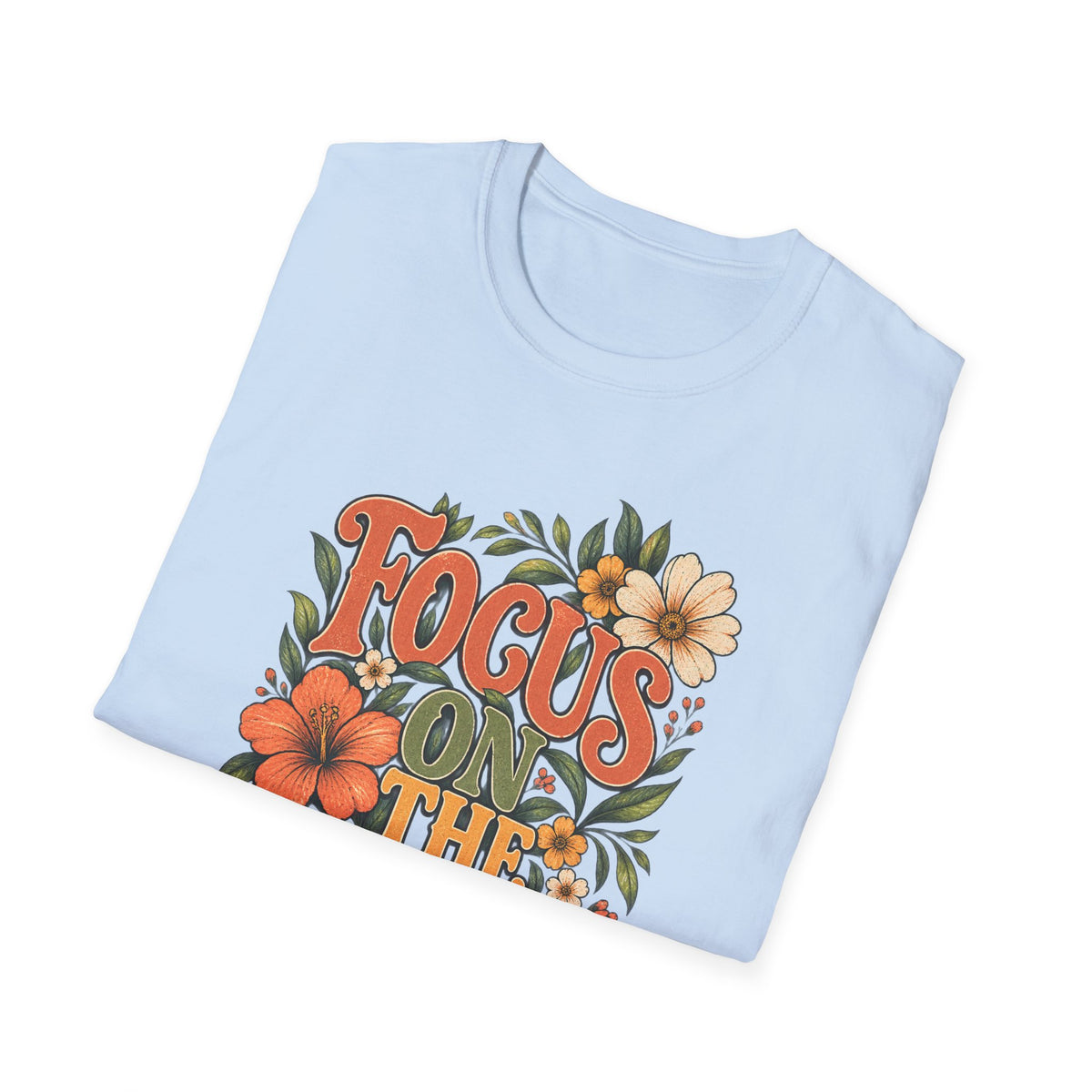 Focus on the Lord Floral Christian T-Shirt