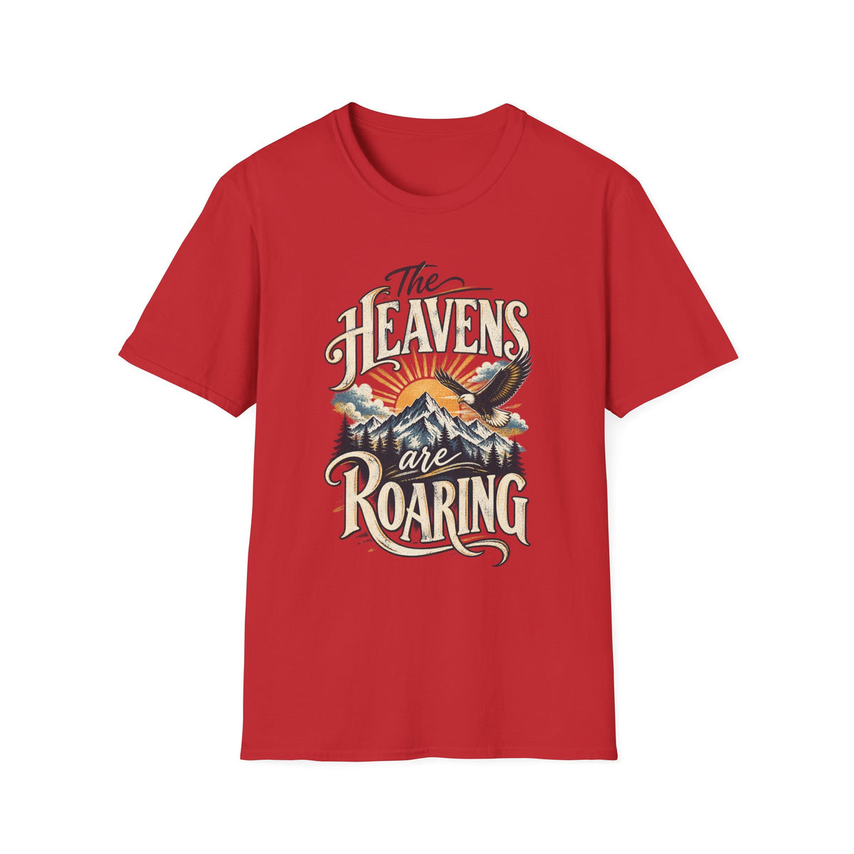 The Heavens Are Roaring Mountain Christian T-Shirt