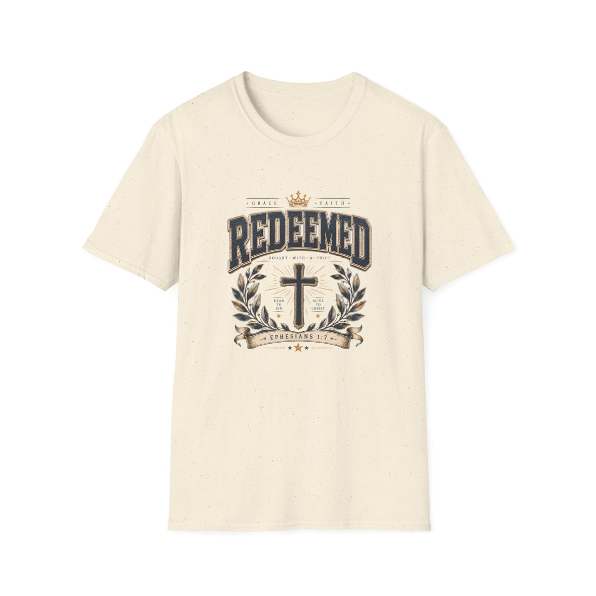 Redeemed Christian T-Shirt — Cross & Laurel Faith Tee