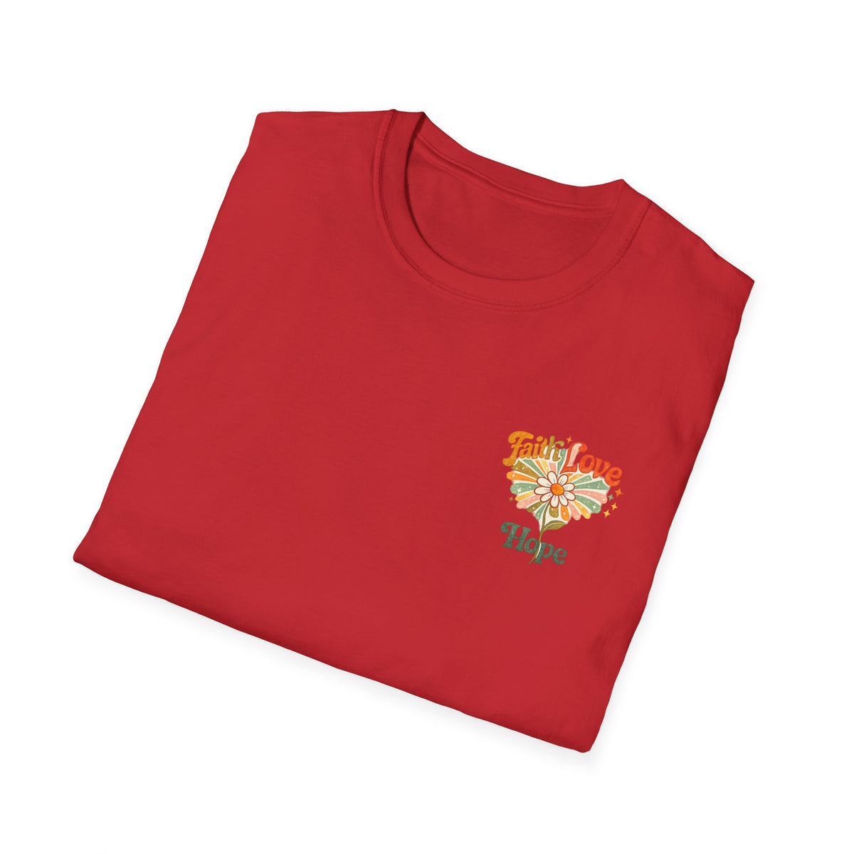 Hope Floral T-Shirt — Small Chest Flower Graphic Tee