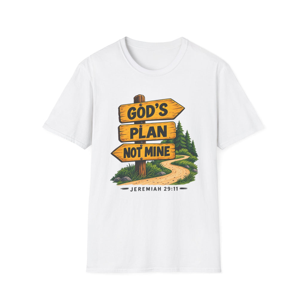 God's Plan Not Mine T-Shirt – Jeremiah 29:11 Christian Faith Tee