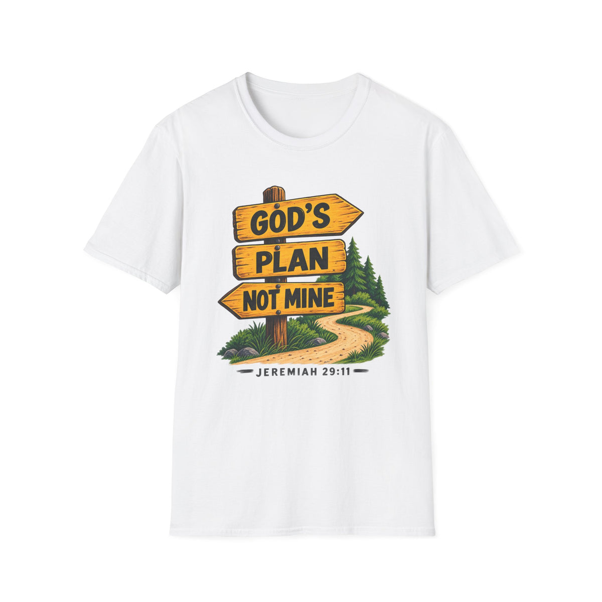 God's Plan Not Mine T-Shirt – Jeremiah 29:11 Christian Faith Tee