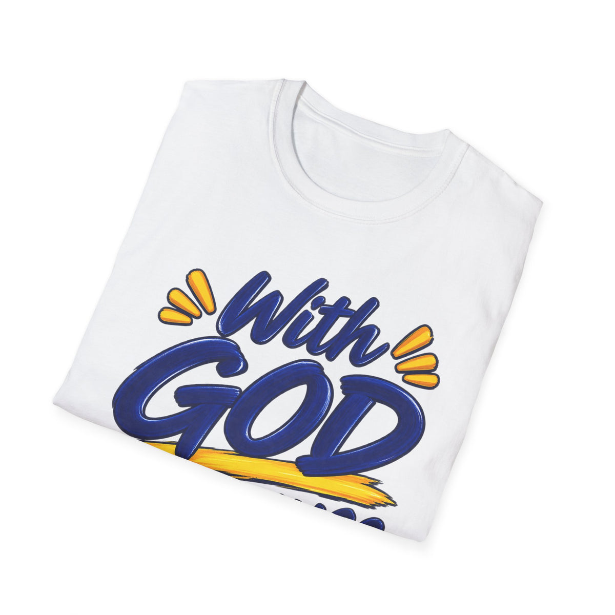 With God All Things Are Possible Christian T-Shirt – Matthew 19:26